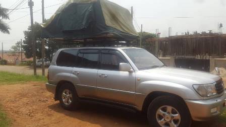 Kampala 4x4 rooftop vehicle hire rooftop tent 4x4 car hire Uganda
